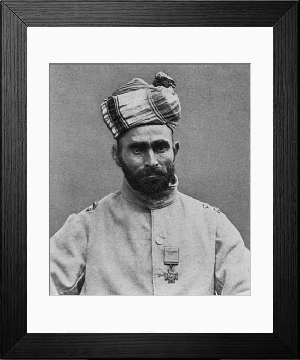Framed Print : Jemadar Mir Dast, WW1 Framed Print : Jemadar Mir Dast, WW1
