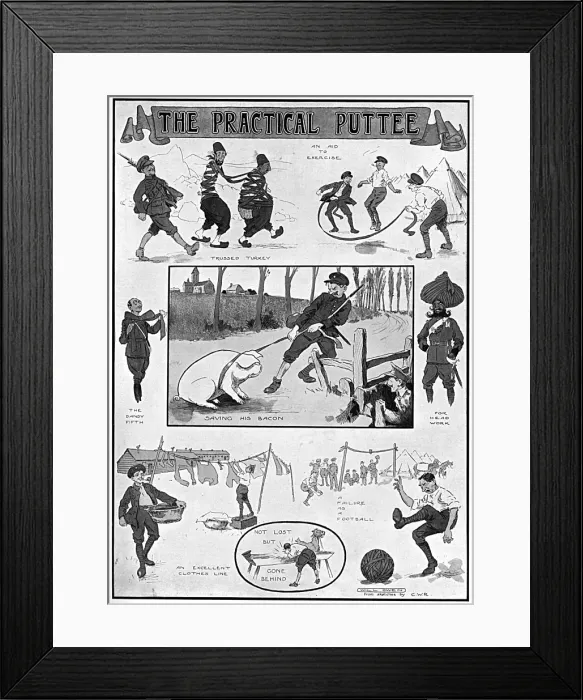 Framed Print : The Practical Puttee, WW1 Framed Print : The Practical Puttee, WW1