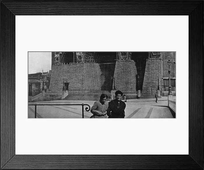 Framed Print : Protecting Architectural Treasures, France, WW1 Framed Print : Protecting Architectural Treasures, France, WW1