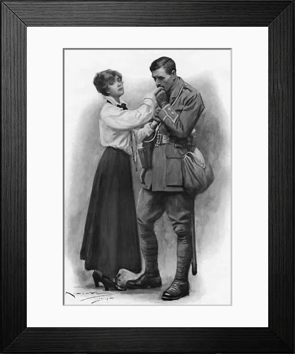 Framed Print : The Parting by A. C. Michael Framed Print : The Parting by A. C. Michael