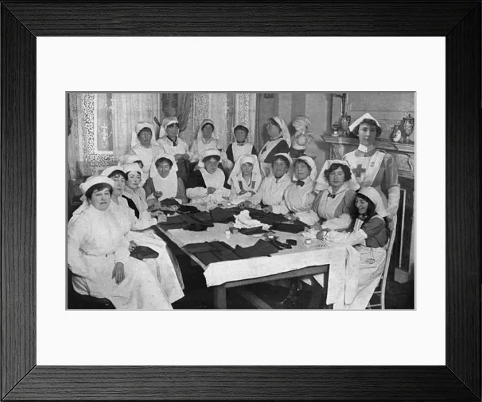 Framed Print : Workers for the Red Cross, WW1 Framed Print : Workers for the Red Cross, WW1