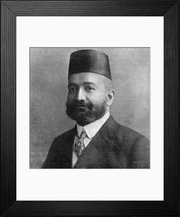 Framed Print : Hon. Rajah Sir Mohamed Ali Mohamed, WW1 Framed Print : Hon. Rajah Sir Mohamed Ali Mohamed, WW1