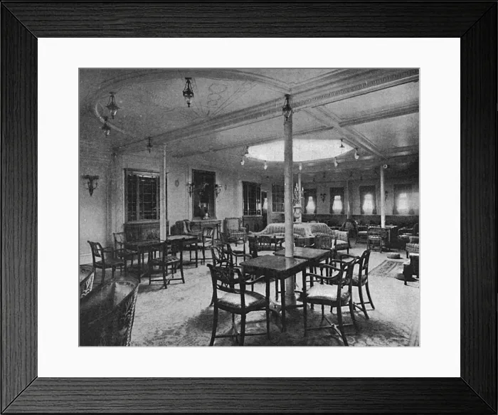 Framed Print : Ship interiors: the drawing room of the Amerika, 1905 Framed Print : Ship interiors: the drawing room of the Amerika, 1905