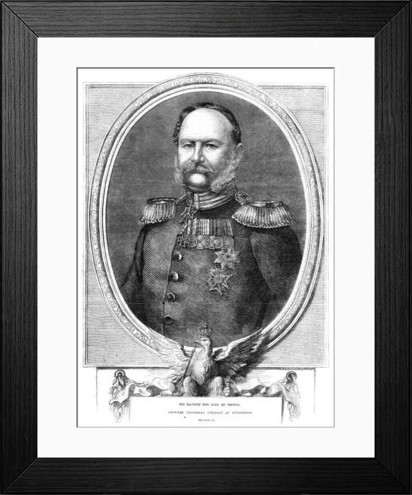 Framed Print : Wilhelm I of Germany, King of Prussia, 1861 Framed Print : Wilhelm I of Germany, King of Prussia, 1861