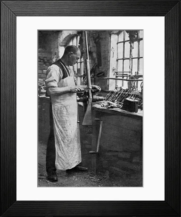 Framed Print : Making Dummy Guns at Birmingham Framed Print : Making Dummy Guns at Birmingham