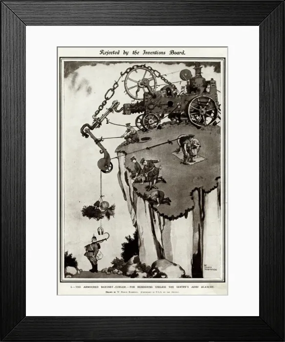 Framed Print : Armoured bayonet curler by W H Robinson Framed Print : Armoured bayonet curler by W H Robinson