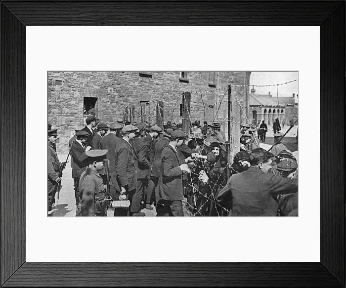 Framed Print : Visiting Day at Richmond Barracks, Dublin Uprising, 1916 Framed Print : Visiting Day at Richmond Barracks, Dublin Uprising, 1916