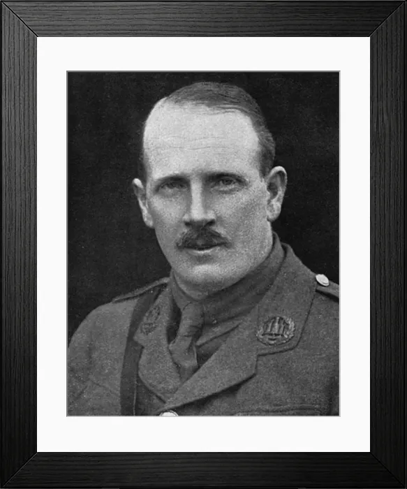 Framed Print : Lt. -Col. Edgar R. Mobbs, 7th Bn. Northants Reg. Rugby Intern