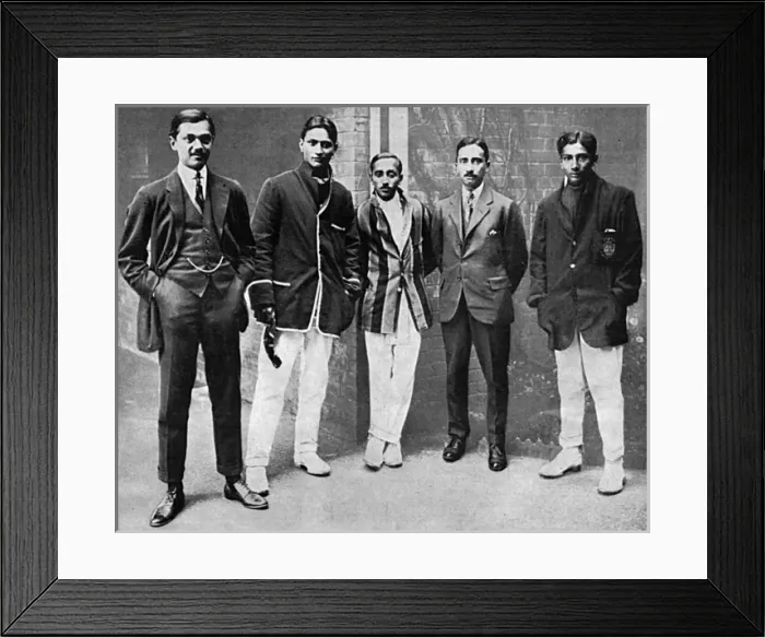 Framed Print : Ranjis nephews playing war-time cricket at Lord s Framed Print : Ranjis nephews playing war-time cricket at Lord s
