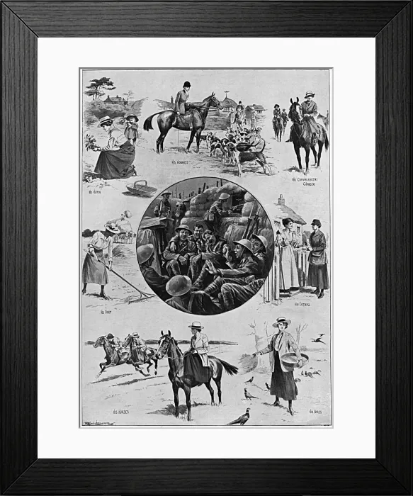 Framed Print : Keep the Home Fires Burning, WW1 Framed Print : Keep the Home Fires Burning, WW1