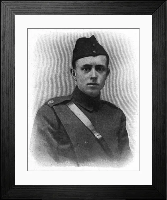 Framed Print : Sec. -Lt. George McCubbin, WW1 Framed Print : Sec. -Lt. George McCubbin, WW1
