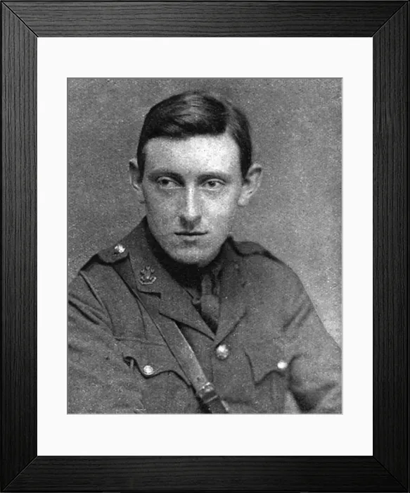 Framed Print : Lt. R. Gerard Garvin, South Lancashire Regiment, WW1