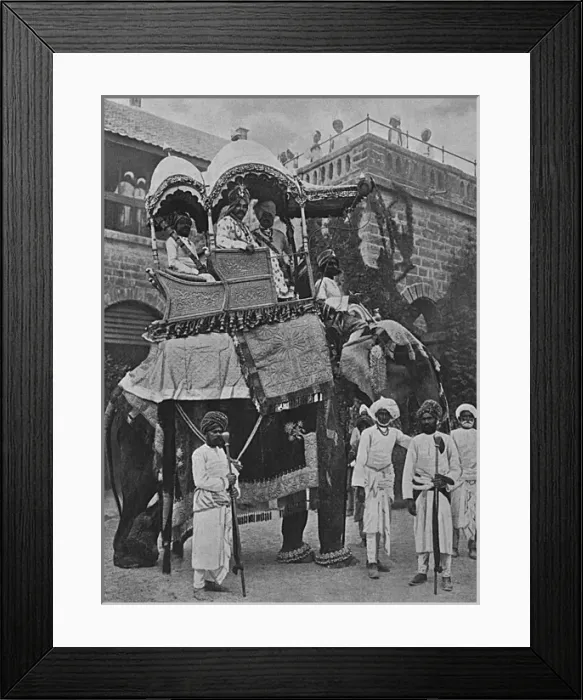 Framed Print : H. H. Ranjitsinhji, Jamsaheb of Nawanagar in India, WW1 Framed Print : H. H. Ranjitsinhji, Jamsaheb of Nawanagar in India, WW1