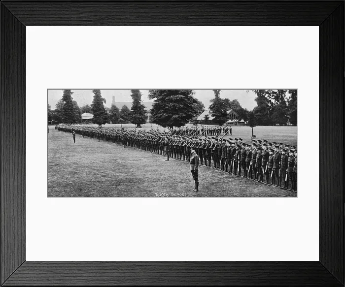 Framed Print : Officers Training Corps, Rugby School, WW1 Framed Print : Officers Training Corps, Rugby School, WW1