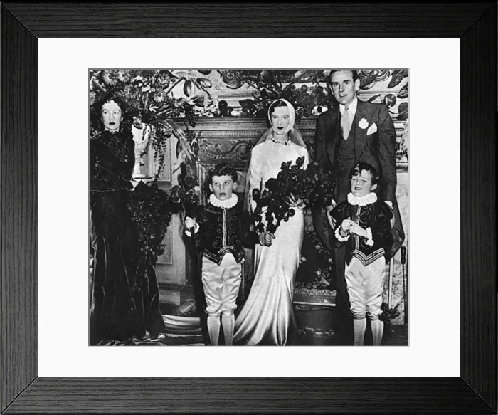 Framed Print : The Hambro - Beaton wedding, 1934