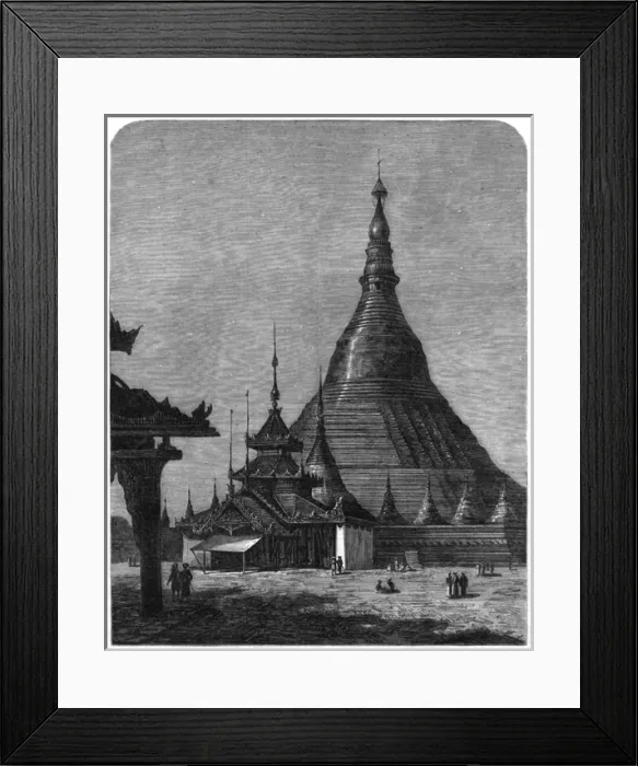 Framed Print : The Shwei Dagon Pagoda at Rangoon Framed Print : The Shwei Dagon Pagoda at Rangoon