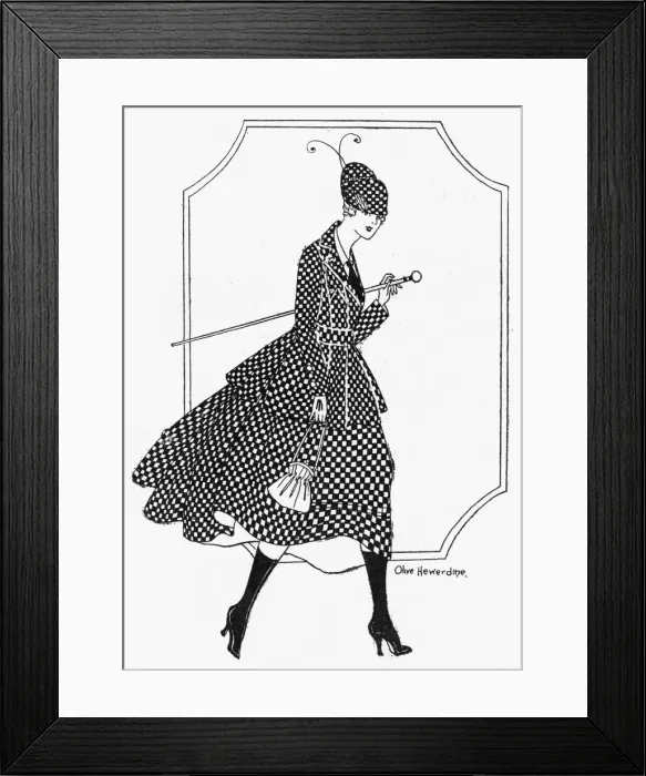 Framed Print : Check Burberry suit, 1916 Framed Print : Check Burberry suit, 1916