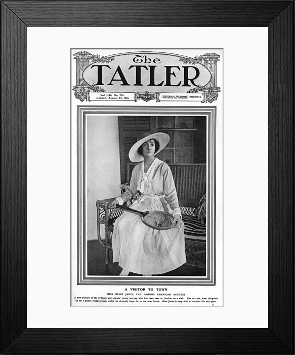 Framed Print : Tatler front cover featuring Elsie Janis, 1916 Framed Print : Tatler front cover featuring Elsie Janis, 1916