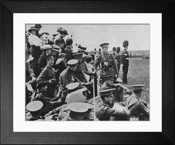 Framed Print : Prince of Wales at Aldershot, 1914 Framed Print : Prince of Wales at Aldershot, 1914