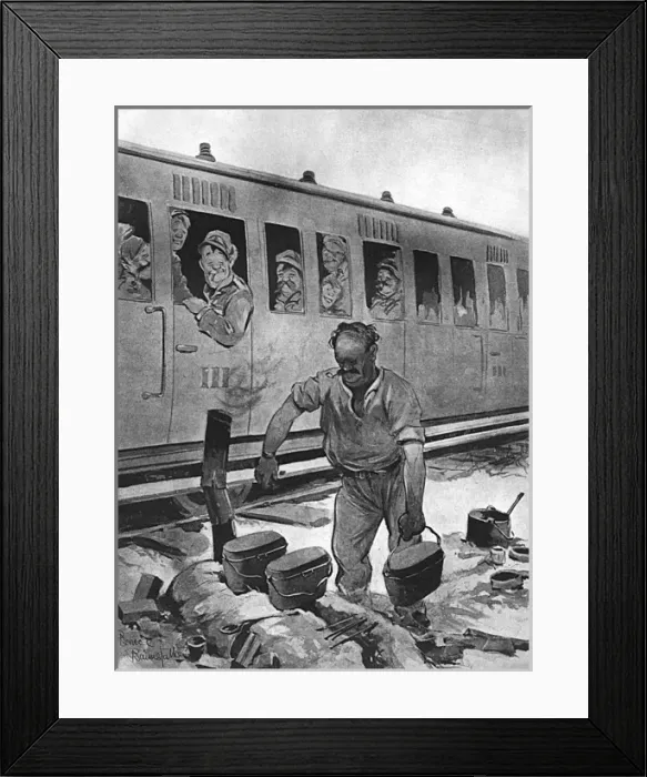 Framed Print : In Dixie-Land by Bruce Bairnsfather Framed Print : In Dixie-Land by Bruce Bairnsfather