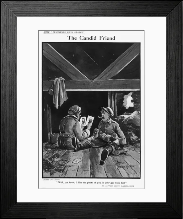 Framed Print : The Candid Friend by Bruce Bairnsfather Framed Print : The Candid Friend by Bruce Bairnsfather