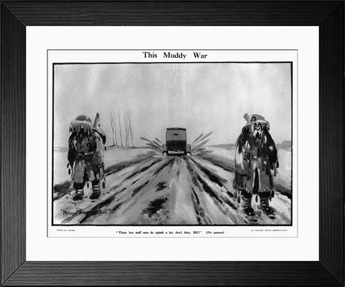 Framed Print : This Muddy War by Bruce Bairnsfather Framed Print : This Muddy War by Bruce Bairnsfather