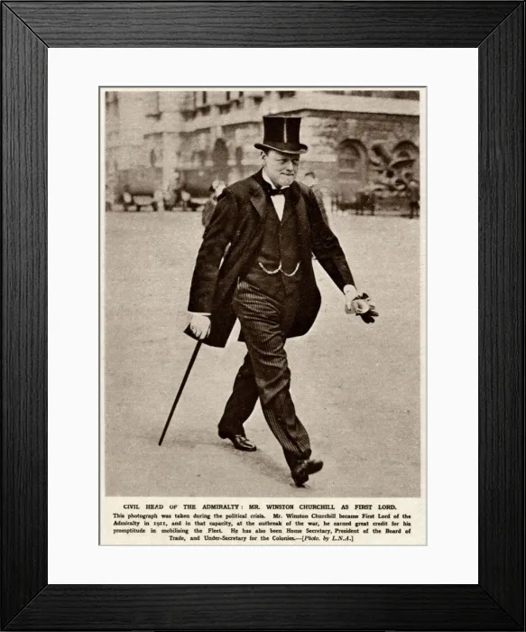 Framed Print : Winston Churchill in 1915 Framed Print : Winston Churchill in 1915