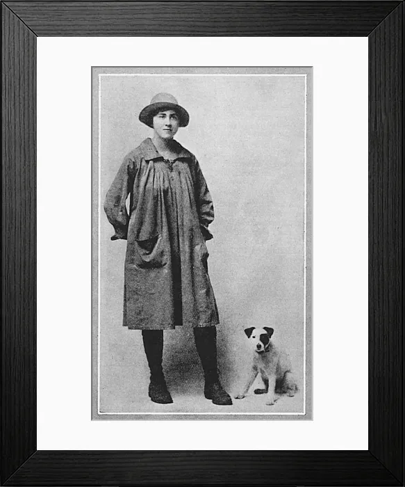 Framed Print : Miss Angel Archdale as a land girl Framed Print : Miss Angel Archdale as a land girl