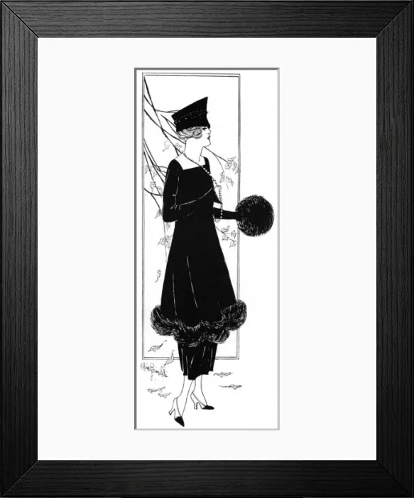 Framed Print : An autumn gown from Madame Barris, 1917 Framed Print : An autumn gown from Madame Barris, 1917