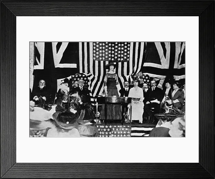 Framed Print : Duchess of Marlborough at Relief Fund meeting