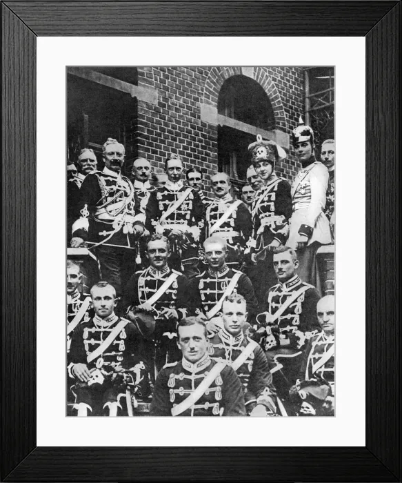 Framed Print : Kaiser & German royal family - Deaths Head Hussars, WW1 Framed Print : Kaiser & German royal family - Deaths Head Hussars, WW1