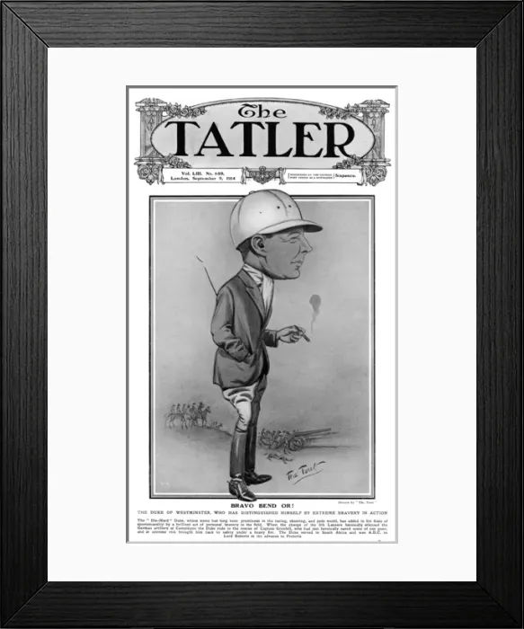 Framed Print : Tatler cover featuring Duke of Westminster, WW1 Framed Print : Tatler cover featuring Duke of Westminster, WW1