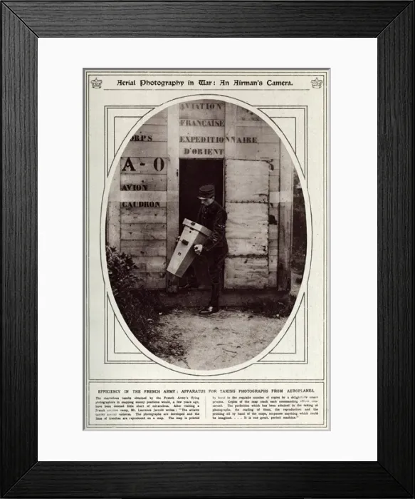 Framed Print : An airmans camera 1917 Framed Print : An airmans camera 1917