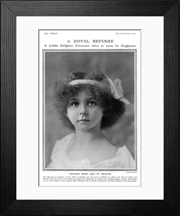 Framed Print : Princess Marie Jose of Belgium Framed Print : Princess Marie Jose of Belgium