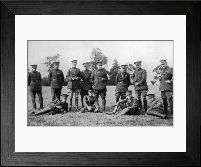 Framed Print : British Airmen, WW1 Framed Print : British Airmen, WW1