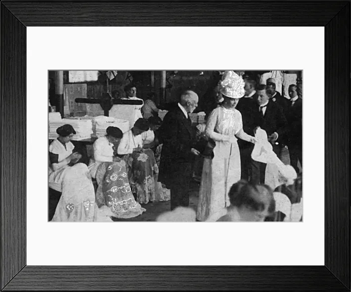 Framed Print : Queen Mary and Laceworkers Framed Print : Queen Mary and Laceworkers
