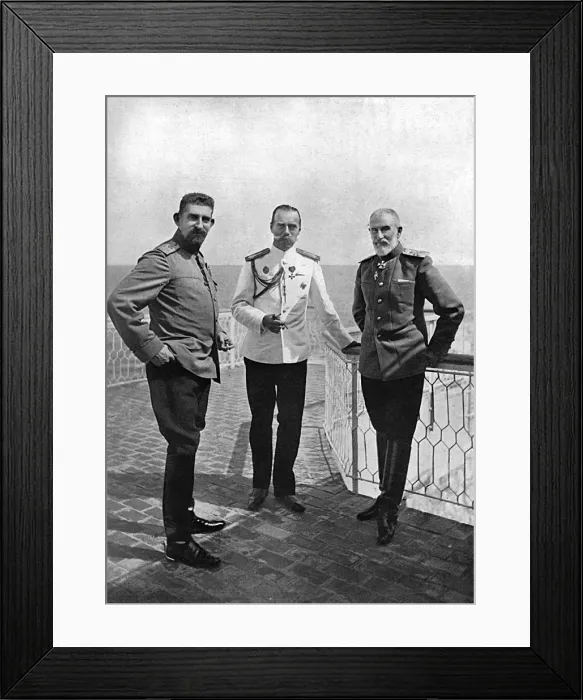 Framed Print : Czar Nicolas II and King Carol I