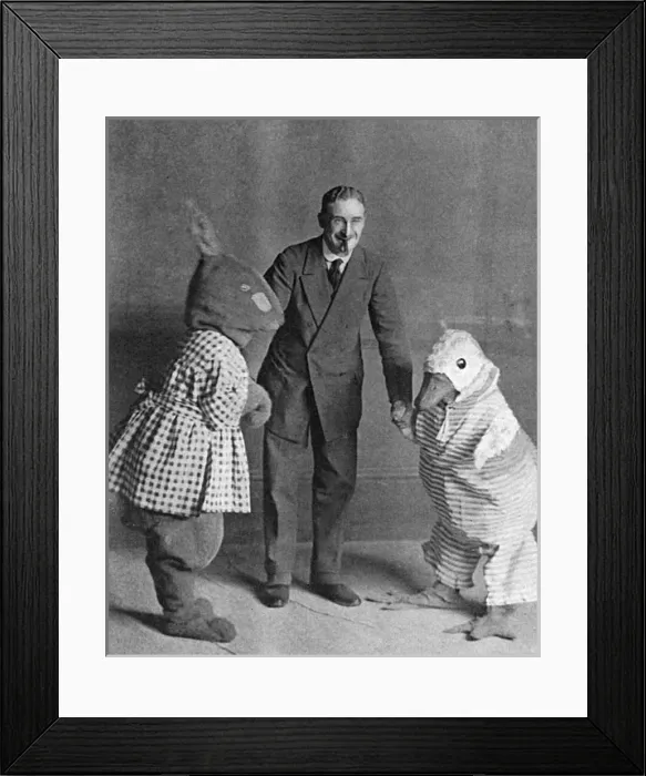 Framed Print : Cecil Aldin and some of the characters from The Happy Family