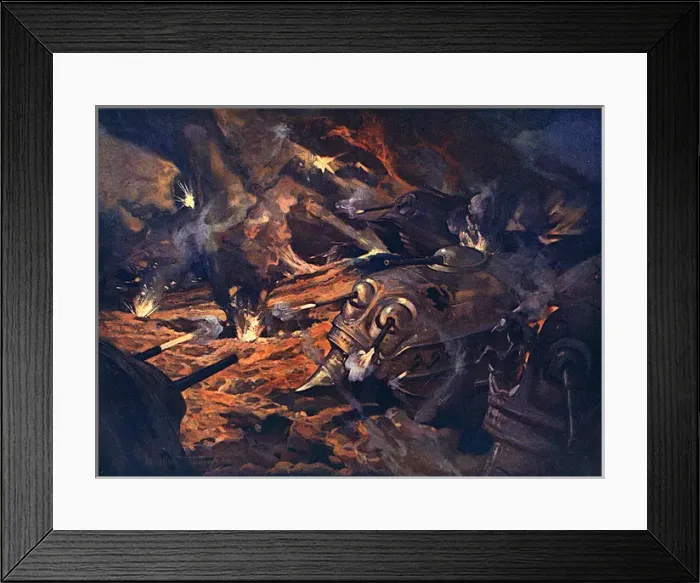 Framed Print : Tanks used in WW1 - a vision of Armageddon Framed Print : Tanks used in WW1 - a vision of Armageddon