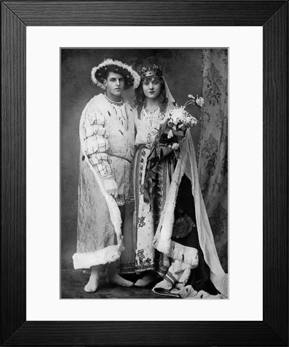 Framed Print : Female impersonator in trench pantomime, WW1 Framed Print : Female impersonator in trench pantomime, WW1