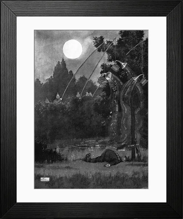Framed Print : German Breaches of the Hague Convention by Heath Robinson Framed Print : German Breaches of the Hague Convention by Heath Robinson