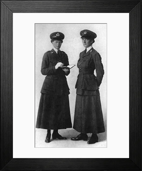Framed Print : Women police, WW1 Framed Print : Women police, WW1