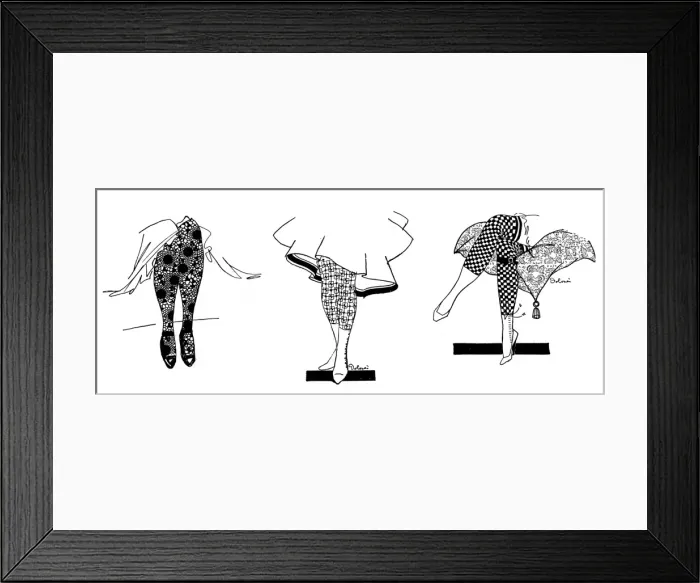 Framed Print : Patterned stockings, WW1