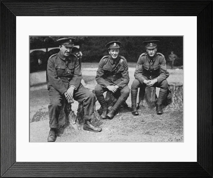 Framed Print : Well-known personalities in the Artists Rifles, WW1 Framed Print : Well-known personalities in the Artists Rifles, WW1