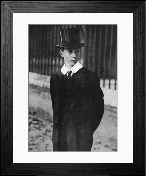 Framed Print : Belgian royalty, The Duke of Brabant at Eton, WW1