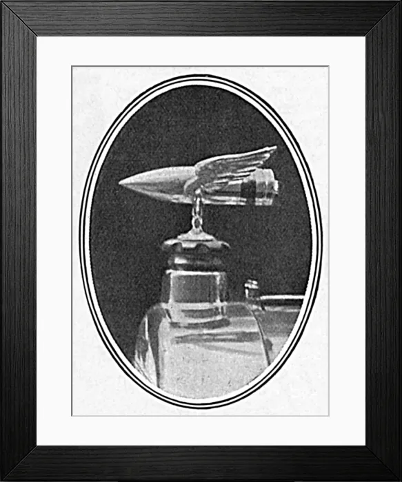 Framed Print : Lloyd Georges car mascot in shape of a shell, WW1 Framed Print : Lloyd Georges car mascot in shape of a shell, WW1