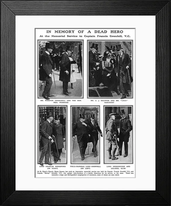 Framed Print : Memorial service for Francis & Rivy Grenfell Framed Print : Memorial service for Francis & Rivy Grenfell