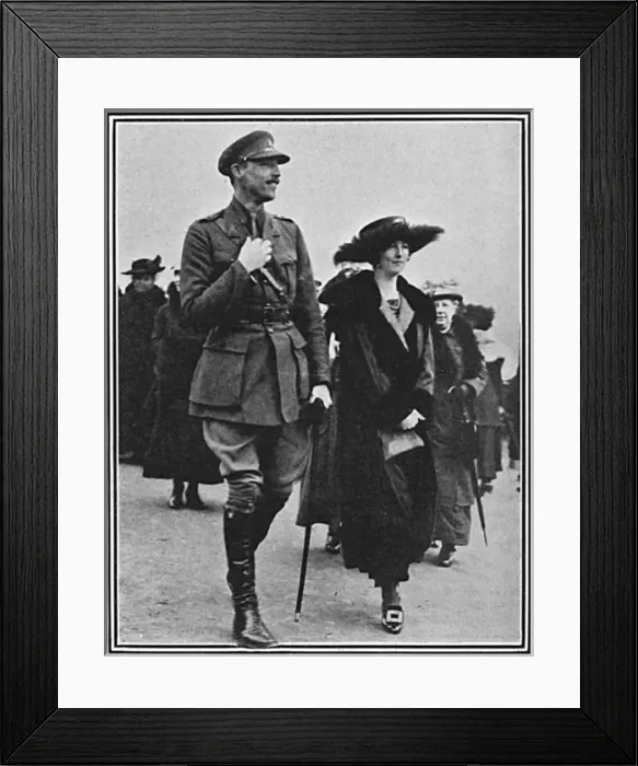 Framed Print : Lady Idina Wallace with Hon. Ralph Stuart-Wortley Framed Print : Lady Idina Wallace with Hon. Ralph Stuart-Wortley