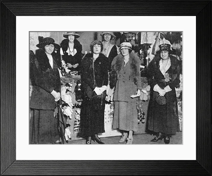 Framed Print : St. Dunstans Bazaar at the Albert Hall, WW1