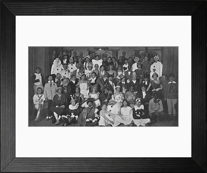 Framed Print : Officer prisoners of war in Germany - Fancy Dress ball Framed Print : Officer prisoners of war in Germany - Fancy Dress ball
